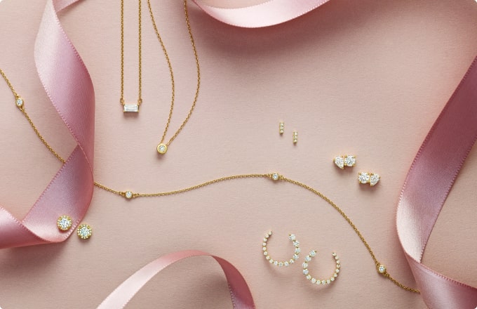 a variety of diamond jewelry gifts under $1,000